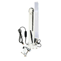 LED Two-headedHead Desk Lamp USB-Powered Desk Lamp with Clamp Flexible Work Light Articulated for Professionals, Students, Crafters, Home Office, Dorm Room