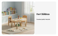 Child-Safe Design Solid Wood Peanut Table Rounded Corners Adjustable Height Kids Table Wipe-Clean Desktop Toddler Study Desk Easy Assembly for Toddlers, Preschoolers, Teachers, Reading Corner, Kindergarten, Classroom, Playroom