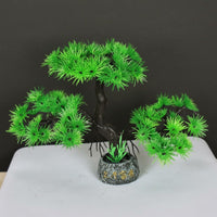 Artificial Pine Bonsai Desktop Decor, Fish Pond Landscape
