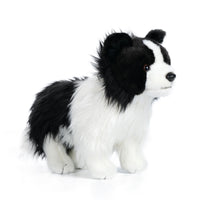 Stuffed Border Collie Realistic Stuffed Dog Stuffed Dog Standing Plushie Soft for Children, Playroom, Nursery
