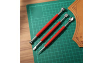 3 Pieces Multi-Functional Tips Double Ended Stylus Pen Versatile Leather Tracing Tool Long-Lasting for Hobbyists, Leathercraft