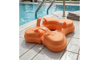 Orange Children Swim Buoyancy Aid Circle Cushioned Underarm Swim Buoyancy Aid Waterproof Liner Water Safety Gear Buckle Strap