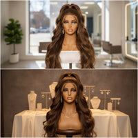 Female Mannequin Head with Shoulders Makeup Mannequin Head with Shoulders Skin-Tone Bust for Cosplayers, Hair Salons, Retail Stores