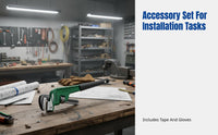 Plumbing Wrench, Offset Head, Heavy Duty, Multi-Functional, Commercial Grade, Adjustable Jaw, Carbon Steel, Gloves & Tape