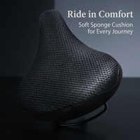 Padded Bike Seat Cover, Seat Cover Men Women, Bike Seat Cover for Beginners, Padded Bike Seat Cover, Gel Padded Bike Seat for Commuting