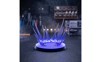 explosionEffect Model Display Base USB-Powered Display Base with Lights Transparent Action Figure Stand with Light Clear for Desk, Shelf