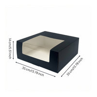 Hat Box with Window Compact Paperboard Hat Storage Display Box Lightweight for Retail Display
