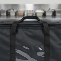 Aluminum Foil Lined Picnic Bag Reusable Insulated Thermal Tote Bag Clear Front Pocket Large Zippered Food Carrier for Beach