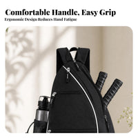 Mesh Pocket Pickleball Bag Zippered Triangle Bag Lightweight
