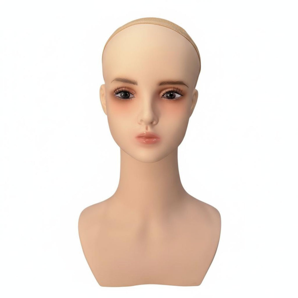 Hairpiece Display Head Realistic Look Female Mannequin Head with Makeup Versatile Hairpiece Display for Retailers, Retail Store, Boutique