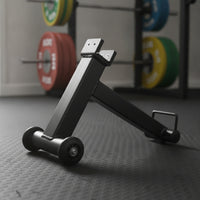 Barbell Plate Changer Back-Saving Deadlift Jack Compact Barbell Lifter with Cradle for Powerlifters, Weightlifters, Deadlifts, Strength Training