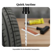 Tubeless Tire Repair Strip Inserterger Tool Emergency Repair Tire Repair Strip Inserter Kit Portable Automotive Accessory for Automobile Owners