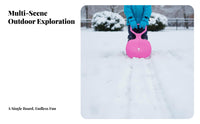 Thickened Design throughout the year Sled Wear-Resistant Lightweight Toboggan sturdyDuty Sliding Board Pull Strap for Children, Families, Parents, Grassy Hills, Sand Dunes, frozen precipitationy Slopes, cold-weather enjoyment