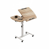 Bedside Rolling Desk Movable Adjustable Reading Stand Space-Saving