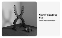 Space-Saving Design Dumbbell Rack Stand Heavy-Duty Construction Dumbbell Kettlebell Plate Rack Floor-Safeguarding Feet Multifunctional Weight Storage Stand Adjustable Tiers for Home Gym