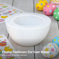 Easter Egg Silic Single Cast DIY Crafting Knitted Egg Box Cast Versatile Craft Supply for Resin Artists, Maker, Tabletop Decoration, Home Decor