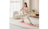 Foldable Sliding Exerciser Slim Leg Exerciser with Handlebar Compact Exercise Machine Smooth for Adults, Home Gym, Apartment