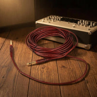 Coiled 6.35 Mm Instrument Cable Gold Tips 6.35 Mm Audio Cable Metal Plugs Insulated