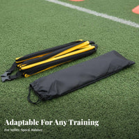 Sturdy Agility Ladder Portable Speed Ladder High-Density Straps Sports Equipment Multi-Purpose for Athletes, Football Players, Kids, Gym, Outdoor