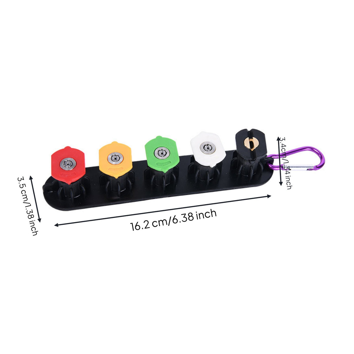 Long-Lasting Construction 1/4 Inch Quick Connect Nozzle Tips Rust and Pressure Washer Nozzle Tip Set for Car Washing