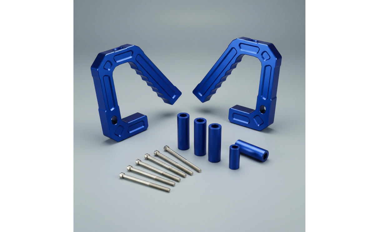 Front Assist Handles with Spacers Comfortable Grip Aluminum Assist Handles   Hardware for off-Roaders, Car Enthusiasts, Daily Driving