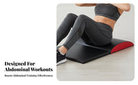 Lumbar Support Arched Ab Mat Lightweight & Portable Arched Back Cushion High-Density Foam Sit-up Pad Full Range of Motion for Home Gym Users, Beginners, Athletes, Abdominal Training, Floor Exercises, Workout
