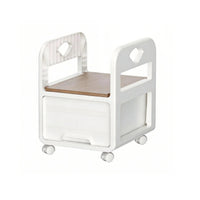 Under-Desk Storage Trolley adaptable 2-Tier Rolling Cart Multifunctional