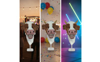 Soft-Textured Cattle Headgear Headpiece Novelty Cow Costume Hood Comfortable Headwear for Halloween, Cosplay, Stage Performances