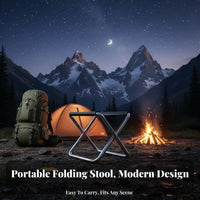 Long-Lasting Portable Fishing Stool Versatile Portable Camping Stool Sturdy Construction for Campers, Travelers, Queuing, Hiking, Picnics