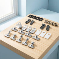 Metal Helmet Repair Kit with J Clips Replacement Helmet Repair Kit with Screwdriver Plastic Heavy-Duty for Athletes