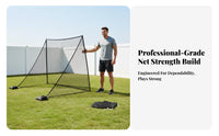 2 Pieces Multifunctional Golf Side Net Indoor and Outdoor Use Golf Barrier Net Thickened Edges Sports Training Equipment Versatile for Athletes, Professional Players, Beginners, Garage, Home, Practice Field