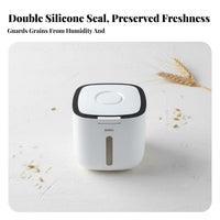 Moisture-Proof Rice Storage Bin Large Capacity Airtight Grain Storage Bin Dustproof for Kitchen Countertop