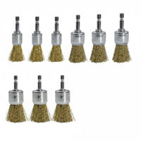 Multipurpose Hex Shank Wire Brush Set Multi-Purpose Drill Attachment Wire Brush Kit Wear-Resistant Rust Removal Drill Attachment High Effectiveness for Metalworkers, Garage