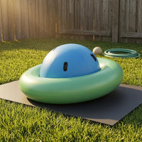 Ball-Shaped Rocker Grip Handles Inflatable Dome Rocker Dome Balance Toy Cushioned