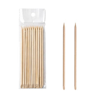 20 Pieces Wooden Manicure Stick Natural Orange Tree Wood Stick Wooden Cuticle Pusher Sturdy Tool Long-Lasting for Manicurists