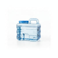 Handled Top Water Hose Set Screw Cap Water Dispenser Container Portable Clear for Outdoor Use