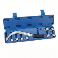 10 Pieces Belt Wrench Tool Kit Adjustable Belt  Tool   Wrench with Interchangeable Heads for Home Mechanics, Workshop