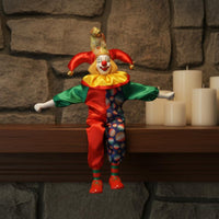 Handmade Soft Leg Clown Ornament Gift Ceramic Clown Figurine Handmade Home Decor Collectible