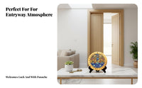 Ancient Design Shanhai Zhen Bagua Mirror Solid Cast Chinese Bagua Mirror Oxidation-Resistant Tai Chi Trigrams Ornament Long-Lasting for Homeowners, Gift Givers, Business Owners, Main Entrance, Front Door, Living Room, Office