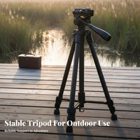 Wide Compatibility Tele Tripod 360° Pan Head Bird Watching Stand Tall Adjustable Height Binocular Tripod Mount Portable for Amateur Astronomers, Outdoor Enthusiasts, Photographers, Field, Hiking, Recording Recording, Studio