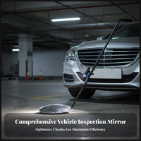 Under Vehicle Inspection Mirror With Lighting Lamp Rolling Under Car Mirror Telescopic Rod Portable for Mechanics Detection