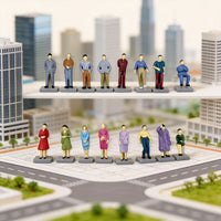 1:50 Scale Model Building Figures Set of 16