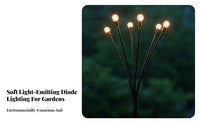 Glowing Garden Stake Light Dances in the Wind with Wind LED Glowing Garden Stake Lights Waterproof Graceful Movement LED Stake Light