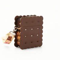 Cookie Shaped Cup Detachable Cup with Shoulder Strap Clear for Outings, Picnics