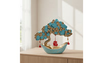 Moneys Tree Statue Oriental-Prosperity Symbol Tree Decorative Tabletop Ornament for Entryway, Tv Cabinet, Study