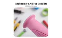 2 Pieces Comfortable Children's Cycle Handle Grips Non-Slip Soft Rubber Handlebar Grips Easy to Install Long-Lasting for Toddlers