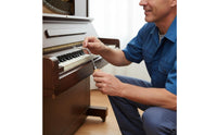 Piano Tuning Hook with Wooden Handle Handheld Piano Hook Tool with Wooden Handle Metal String Lifter