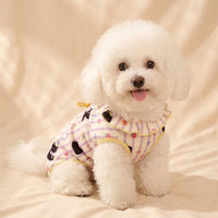 Dog Bodysuit Belly Protection Clothing, Knitted Pyjamas and Puppy Clothes for Small Dogs, Winter Warm Unisex Belly Cover with Tail Opening