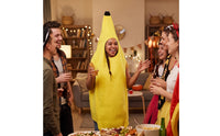 Bright Yellow Banana Costume Funny Banana Tunic Pull-on Fruit Costume Sleeveless for Halloween