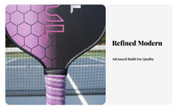 Long-Lasting Construction Fiberglass Pickleball Paddle Comfort Grip Pickleball Paddle Set Large Sweet Zone for Beginners, Seniors